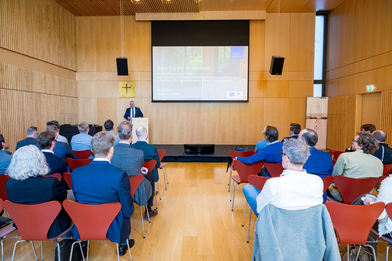 BAMA Bauturbo in Motion conference at Haus am Dom Frankfurt am Main on accelerating real estate development in Germany